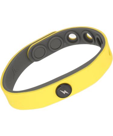 Jauarta Negative Ion Bracelet - Boost Energy & Reduce Static | Elastic Silicone Sports Bracelet (Yellow) - International Shipping Available - Buy Online on GoSupps.com