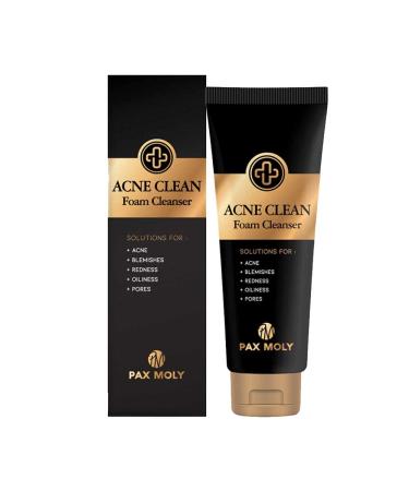 Pax moly Gentle Acne Cleansing Foam 120ml suitable for problematic sensitive and oily skin to restore a clean and healthy complexion