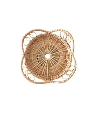 TINGSHC BKSYOFU Petal Shaped Tray, Food, Fruit, Bread, Breakfast, Hand-woven Tea, Desserts