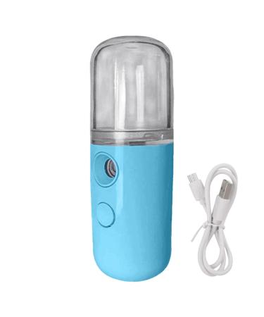 Nano Facial Steamer Traveling Small Cordless Face Humidifier Small Travel Face Steamer Travel Cordless Face for Traveling Dorm Blue