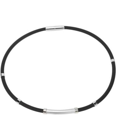 Adjustable Magnetic Balance Necklace for Men & Women - Sports Silicone with Negative-Ion Metal Rings | International Shipping Available - Buy Online on GoSupps.com