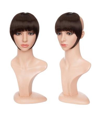 Buy TESS Pony Hairpiece Clip-In Extensions - Realistic Brown Fringe Bangs Hairpieces 30g Affordable Quality Hair Extensions - Buy Online on GoSupps.com