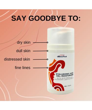 Hyaluronic Acid Gel Moisturizer - Lightweight Hydrating Gel for Dry Skin | 1.7 oz | Best International Shipping - Buy Online on GoSupps.com