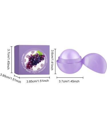  Nurvidis Nourishing Sphere Lip Balm Intense Nourishing Lip Balm Moisturizing Lip Balm Lipstick Shine Lip Balm Grape Flavor Smooth Ball Lip Balm - Buy Online on GoSupps.com