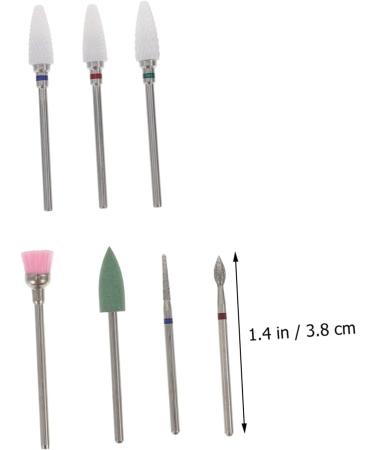 POPETPOP 2 Sets Nail Clipper Grinding Head Nail File Drill Bit for Nails Nail Kits Nails Tools Nails Gel Polishing Tool Nails Cuticle Remover Nails Supply Care Tungsten Steel Nail Drill - Buy Online on GoSupps.com