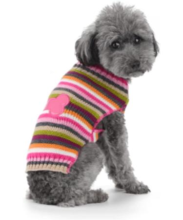 ABRRLO Dog Sweater for Small & Medium Dogs Warm Pink Puppy Sweater | Cozy Pet Apparel - Buy Online on GoSupps.com