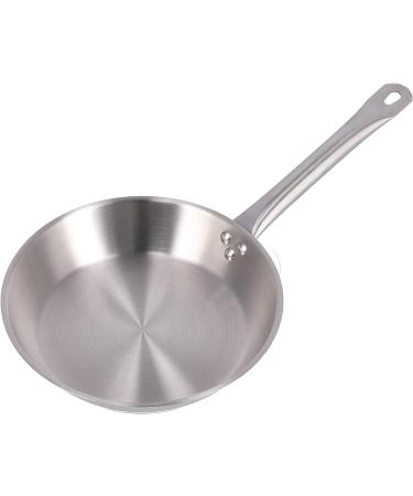 Durable 304 Stainless Steel Frying Pan Single Handle Dishwasher Safe Oven Safe Suitable for Induction Cookers Gas Stove Electric Ceramic Stove (300 * 50mm) 300*50mm - Buy Online on GoSupps.com