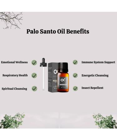 100% Pure Palo Santo Essential Oil - Organic & All Natural | Ideal for Diffuser Skin Perfume Candles Spray & Bath - 0.34oz - Buy Online on GoSupps.com