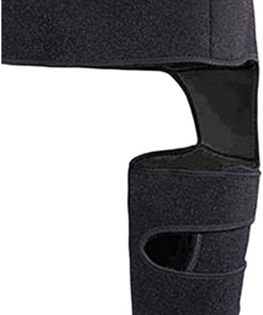 Harayaa Hip Puddle Compression Bandage & Knee Tendon Support Cuff - Thigh Compression for Injury Relief | PU Black - Buy Online on GoSupps.com
