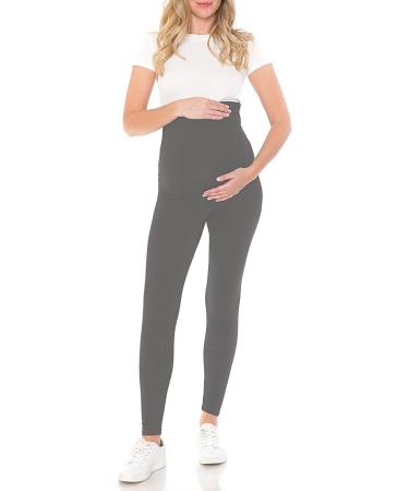 Shadow Dance UK Maternity Over Bump Leggings | Pregnancy Support Belly Tights | 20 Light Grey - Buy Online on GoSupps.com