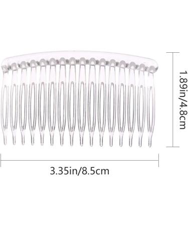 Provone 8pcs Vintage Hair Combs Plastic Side Hair Combs With 16 Teeth for Fine Hair Accessory for Women Girls (White) - Buy Online on GoSupps.com
