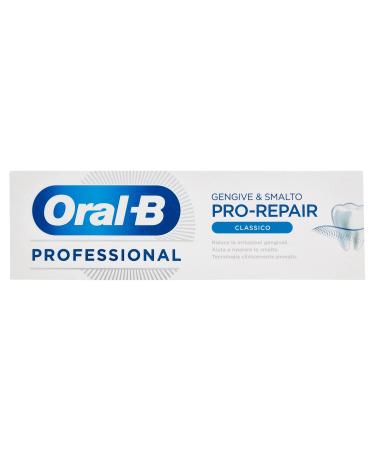 Oral B toothpaste per repair gums and nail polish neutralizes bacteria reduces irritation places the minerals of the tooth enamel classic 1 pack x 75 ml - Buy Online on GoSupps.com