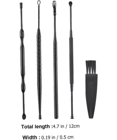 Healifty Ear Cleaner Tools Kit - Portable Spiral Ear Remover and Wax Scoop Set - Buy Online on GoSupps.com