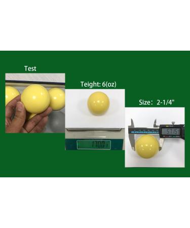 AAA-Grade Standard Billiard Cue Ball - 2-1/4'' Size, 6 oz Weight - Buy Online on GoSupps.com