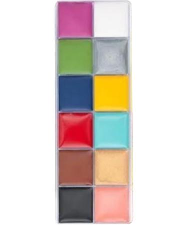  Pongnas Pongnas 12-Color Cosmetic Palette 3.4oz Quick-Drying Water-Based Professional Body Makeup for Parties - Buy Online on GoSupps.com