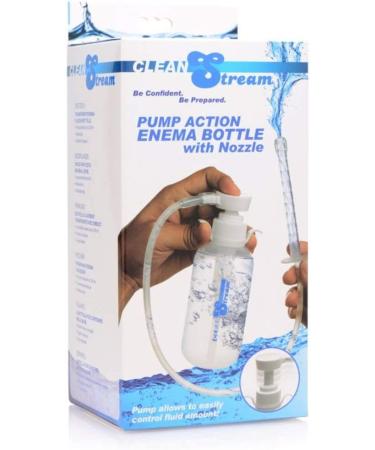 Cleanstream Pump Action Enema Bottle with Nozzle - Quick & Effective Cleansing - Buy Online on GoSupps.com