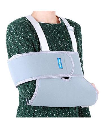 Sonew Arm Sling Shoulder Immobilizer & Rotator Cuff Support Brace | Adjustable Elbow Support for Men & Women - International Shipping Available - Buy Online on GoSupps.com