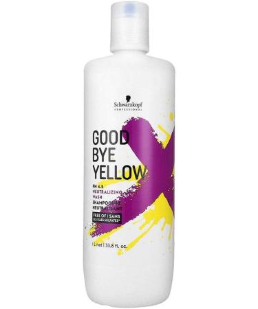 Schwarzkopf Goodbye Yellow Shampoo 1000ml - Professional Hair Care - Buy Online on GoSupps.com
