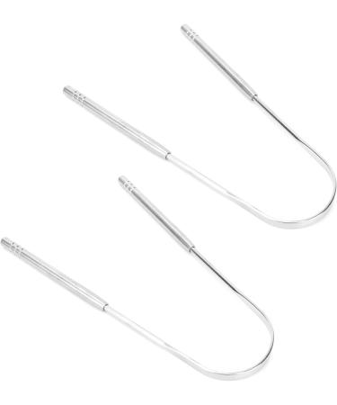 Verdant Touch U-Shaped Stainless Steel Tongue Scraper - Ultimate Oral Care & Bad Breath Relief - Buy Online on GoSupps.com