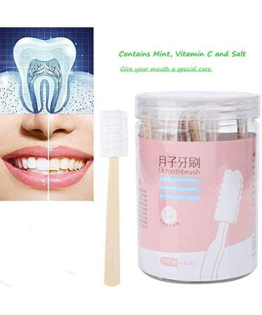 Hztyyier Mini Disposable Toothbrushes - 30 Pack | Portable Oral Care for Kids, Maternity, Travel | Soft Bristles, No Toothpaste Needed (Lemon) - Buy Online on GoSupps.com