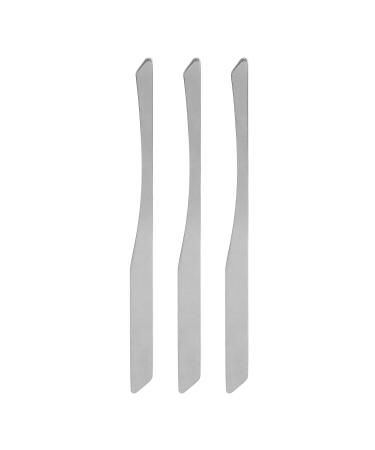 Metal Makeup Spatula Set - 3 Premium Stainless Steel Spatulas for Perfect Blending | International Shipping Available - Buy Online on GoSupps.com