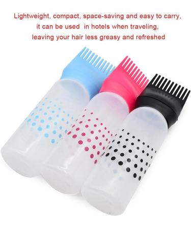 Dajidafu Home Barber Shop Salon Portable 120ml Hair Dye Applicator Bottle Reusable Filling Brush Dispenser with Scales Hairdressing Red - Buy Online on GoSupps.com
