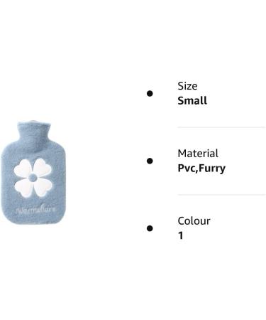 Hot Water Bottle with Cover 500ML Small Wearable Mini Great Gift for Women Seniors & Children (Blue) - Buy Online on GoSupps.com