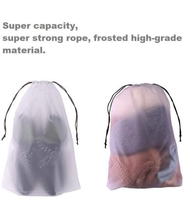 Laojbaba Clear Shoe Bags Travel Storage Organizer 12 Pack - Men's and Women's Drawstring Bags (15.7''X12'') - Buy Online on GoSupps.com