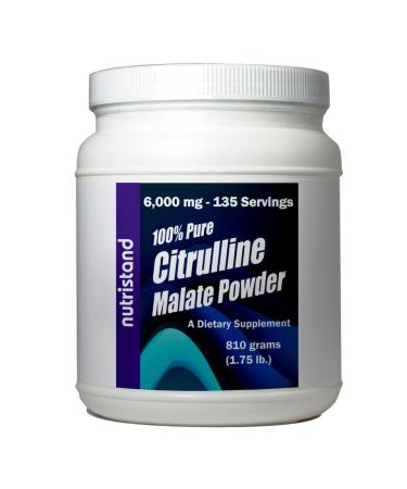 NutriStand Citrulline Malate 6 000mg per Serving 135 Servings 810 Grams of 100% Pure Citrulline Malate