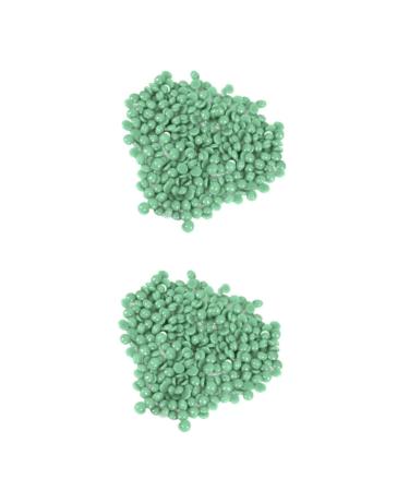 Minkissy 2 Pieces Wax Pearl Hard Wax Beans for Face Hair Removal - Light Green Hot Wax 1 Pack - Buy Online on GoSupps.com