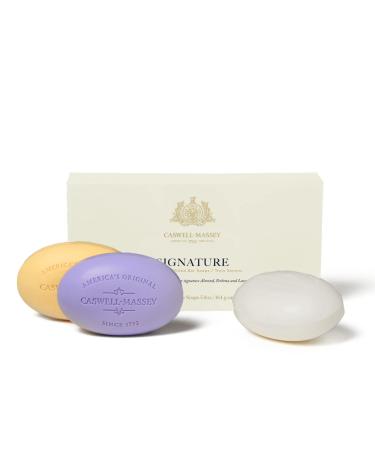 Caswell-Massey Triple Milled Centuries Signature Three-Soap Set Almond Lavender & Verbena Soap Bars For Men & Women Made In USA 5.8 Oz (3 Bars) Centuries Signature 5.8 Ounce (Pack of 3) - Buy Online on GoSupps.com