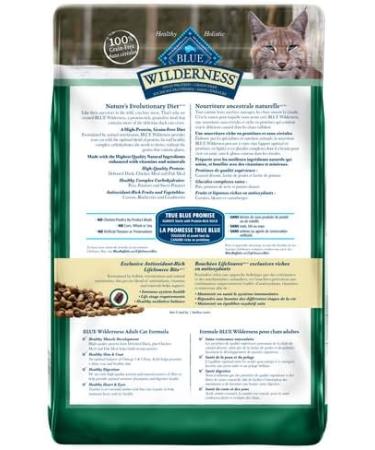 Blue Buffalo Wilderness High Protein Grain Free Natural Dry Cat Food Duck 4.9kg Large Bag Duck - Buy Online on GoSupps.com
