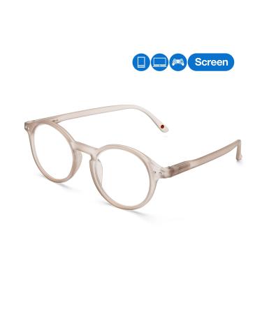 Shop B+D Blue Light Blocking Reader Glasses - Loop Readers in Nude Color (+1.50) for Comfortable Screen Time - International Shipping Available - Buy Online on GoSupps.com