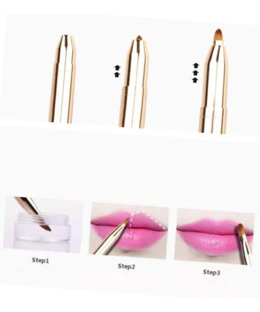 Ipetboom Double-ended Lip Brush Lip Gloss Lip Applicator Concealer Brush Makeup Brush Tool Dual End Lip Brush Cosmetic Kit Makeup Brushed Eyebrow Brush Printable - Buy Online on GoSupps.com