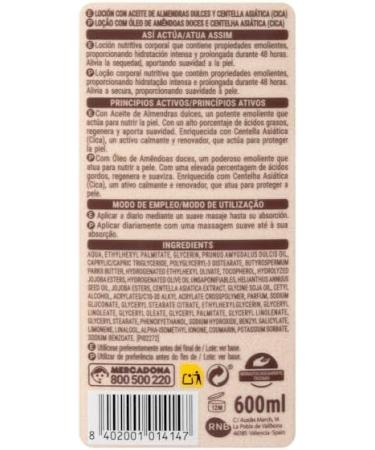  Deliplus Deliplus Nourishing Body Lotion with Almond Oil and Centella asiatica (Cica) for Dry Skin 600ml . - Buy Online on GoSupps.com