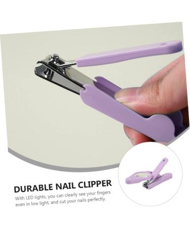 minkissy 1pc Nail Clippers Illuminated Nail Clipper Nail Cutters Portable Nail Trimmer for Baby Puppy Nail Trimmers for Men Pet Nail Clipper Child Purple Stainless Steel Large Slicer 15*4.5*1.6cm Purple - Buy Online on GoSupps.com