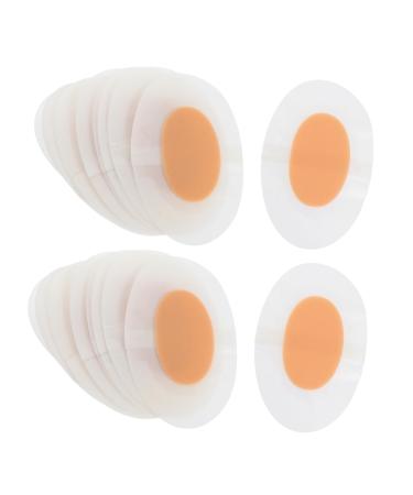 FRCOLOR 20pcs Heel Wear Stickers Gel Heel Liner Heel Cushions Inserts Heel Non Slips Pad Heel Cups for Shoes Loose Shoes Insert Heel Cushion Pads Non-Woven Fabric Non-Slip Protection Pad As Shown 6.7x4.3x0.2cm