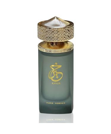 Paris Corner | Khair EDP 3.4 Fl Oz | Timeless Unisex Fragrance Featuring Davana Italian Bergamot and Pink Pepper for a Long-Lasting Elegant Scent Experience