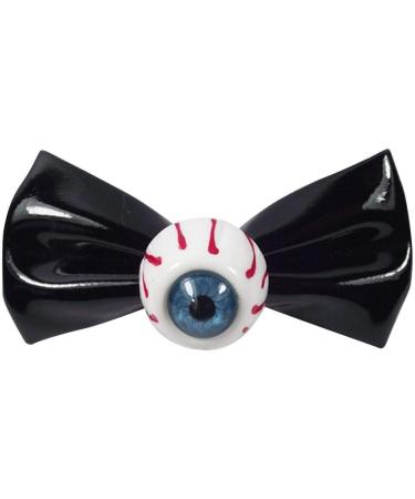 Lankater 2pcs Eyeball Hair Bow Clips - Solid Punk Hair Accessories for Girls | Perfect Gift in Black - Buy Online on GoSupps.com