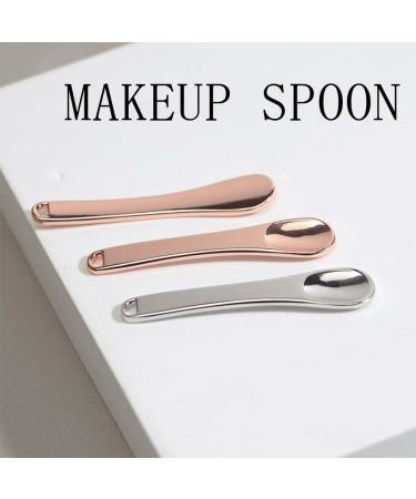 3 Packs Metal Makeup Spatula Cream Cosmetic Spoon Applicator for Beauty Mixing Skincare Cream Lotions Moisturizers Eye Cream Massage Face Mask - Buy Online on GoSupps.com