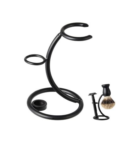 Wailicop Shaving Brush Stand Holder Portable Stainless Steel Razor and Brush Stand 2 in 1 shaving brush holder holder curved design gift idea for men - Buy Online on GoSupps.com