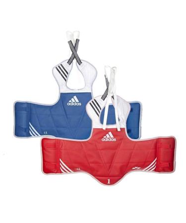 adidas Unisex's WT Taekwondo Martial Arts TKD Body Protector Chest Guard, Blue Medium