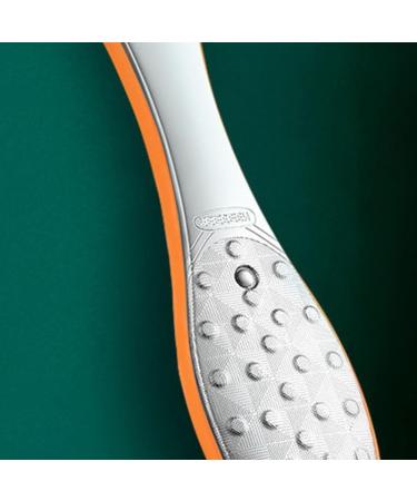 Verdant Touch Double Sided Foot Rasp Double Sided Foot Rasp Stainless Steel Foot Callus Remover Orange Red - Buy Online on GoSupps.com