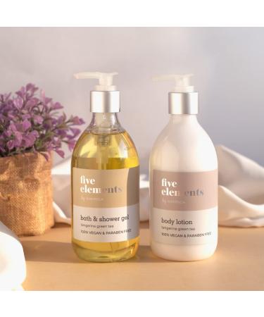 Kimi rica Five Elements Refreshing Shower Gel | Long Lasting Freshness | Enriched with Tangerine and Green Tea | Paraben Free | Gentle on Skin |100% Vegan Body Wash | 300ml - Buy Online on GoSupps.com