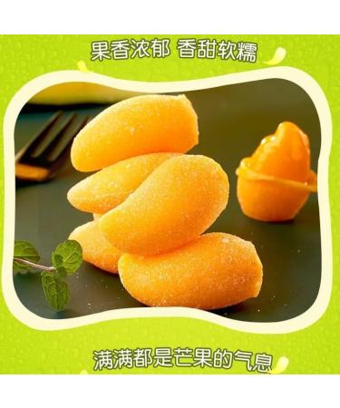 Mango Peelable Candy Mango Soft Candy 50% Juice Content gummy candy Fruit Juice Fudge Peeling Gummy Candy Healthy Desserts Wedding Candies Sweets Instant fruit Snacks Toffee Gummy Candy (200g) - Buy Online on GoSupps.com