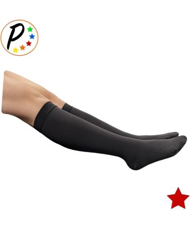 Closed Toe Big Tall Compression Socks 20-30mmHg for Swelling - Black 3X-Large | International Shipping - Buy Online on GoSupps.com