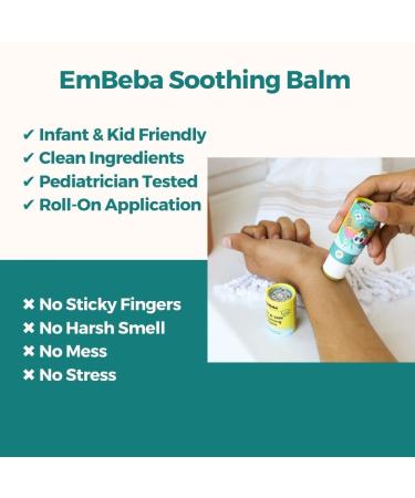 EmBeba Soothing Skin Balm Cream for Baby and Kids - Fast Acting Rash Relief, All Natural, Sensitive Skin Care - 1 Pack - Buy Online on GoSupps.com
