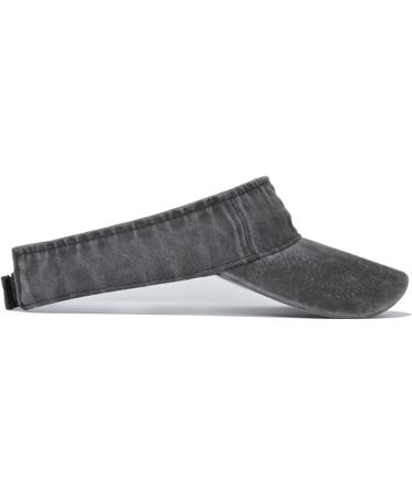 Unisex Cotton Sun Visor Hat for Sports, Men, and Women - Black, One Size | Sun Protection Cap - Buy Online on GoSupps.com
