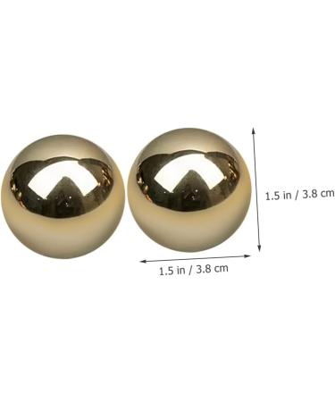 Magiclulu 4-Piece Brass Massage Balls | Baoding Fitness Balls for Stress Relief & Wellness - Buy Online on GoSupps.com