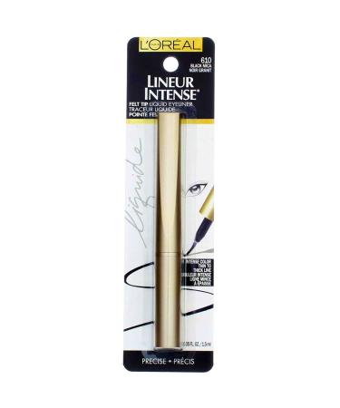 L'Oreal Lineur Intense Felt Tip Liquid Eyeliner - Black Mica 610 (0.05 oz) - Buy Online on GoSupps.com